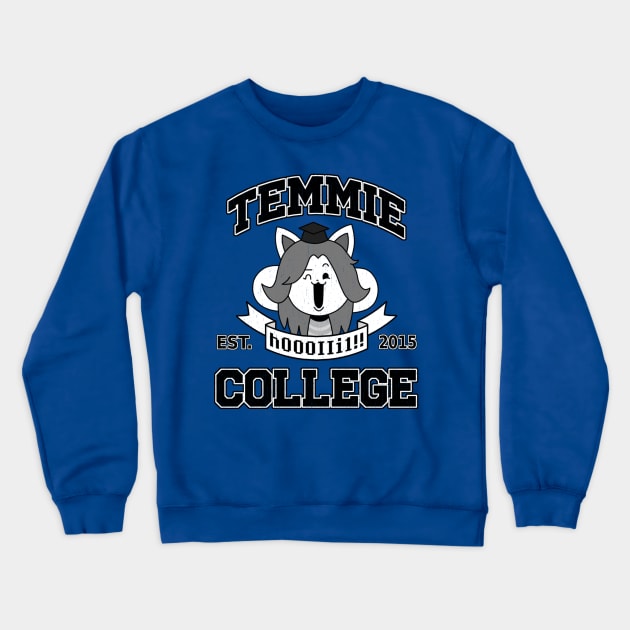 Temmie College Crewneck Sweatshirt by watermelonium